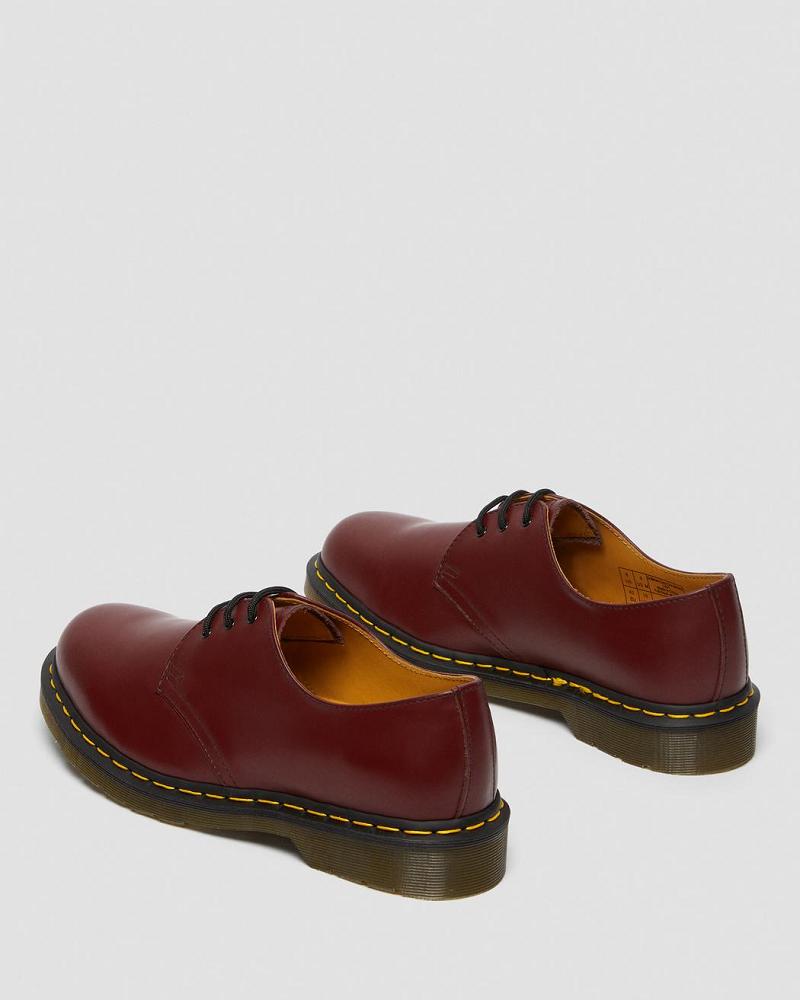 Men's Dr Martens 1461 Smooth Leather Oxfords Shoes Pink / Red | AU 603ILH